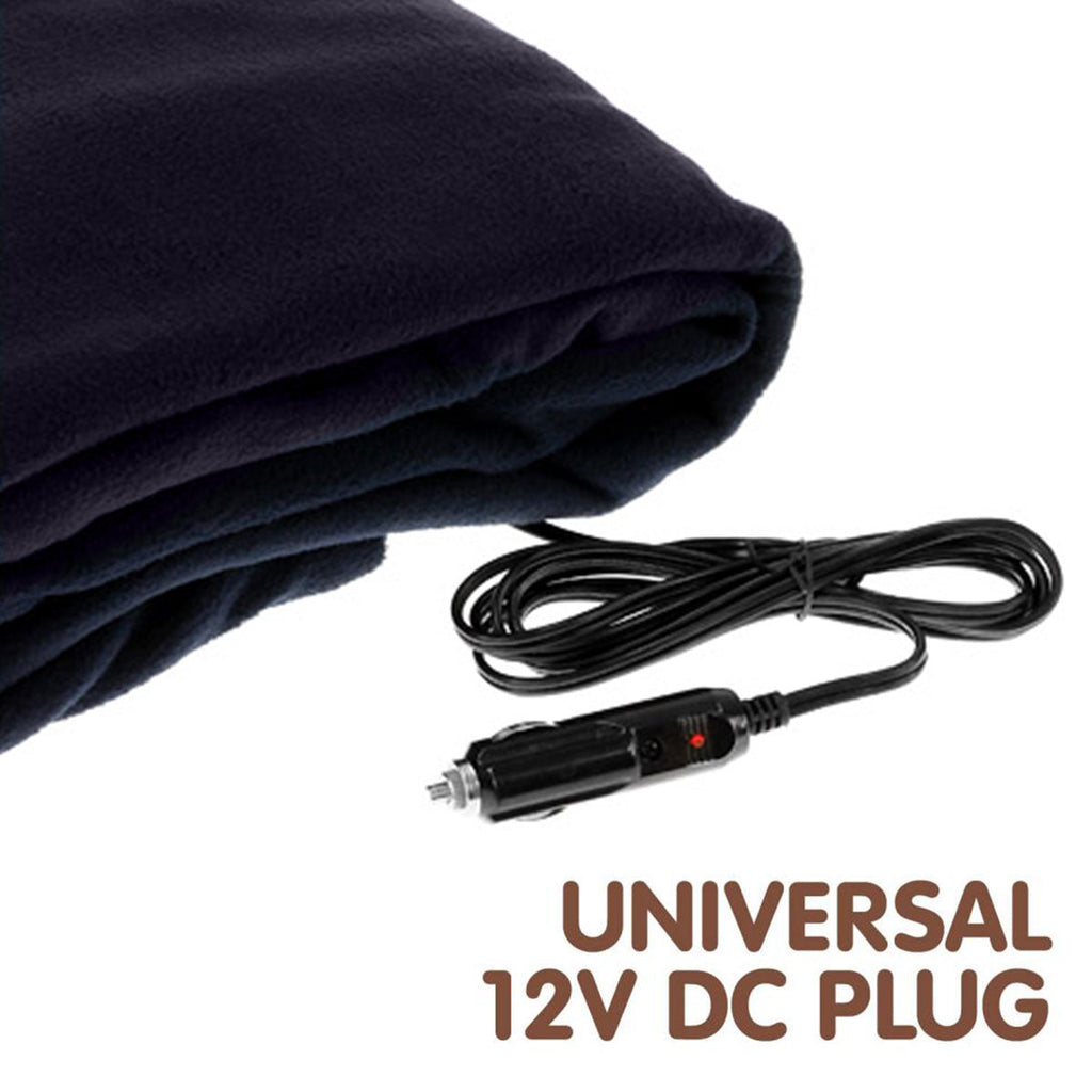 NNEDPE Heated Electric Car Blanket 150x110cm 12V - Blue